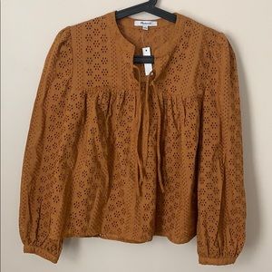 NWT Madewell Eyelet Top